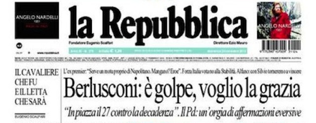 Le prime pagine di domenica 24 novembre 2013