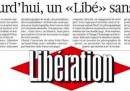 Il numero di Libération uscito senza foto