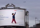 La pubblicità di British Airways che dice quale aereo sta passando