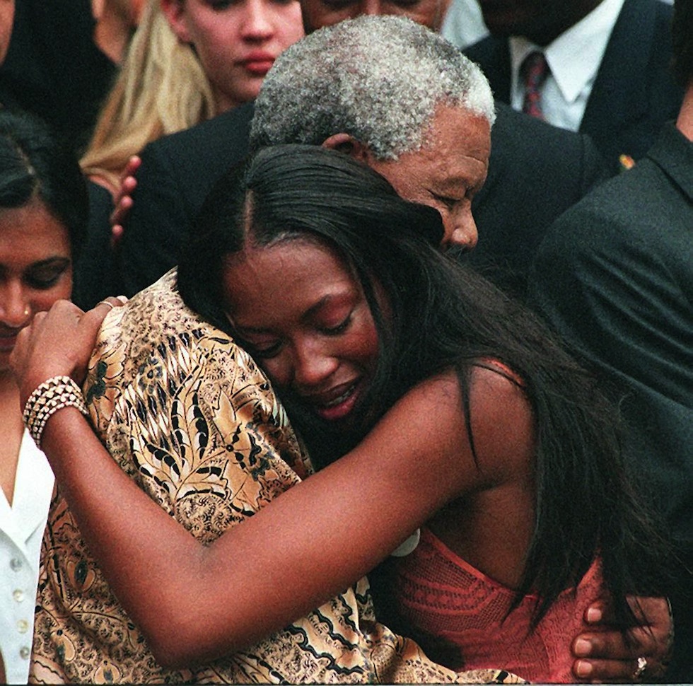Nelson Mandela e Naomi Campbell