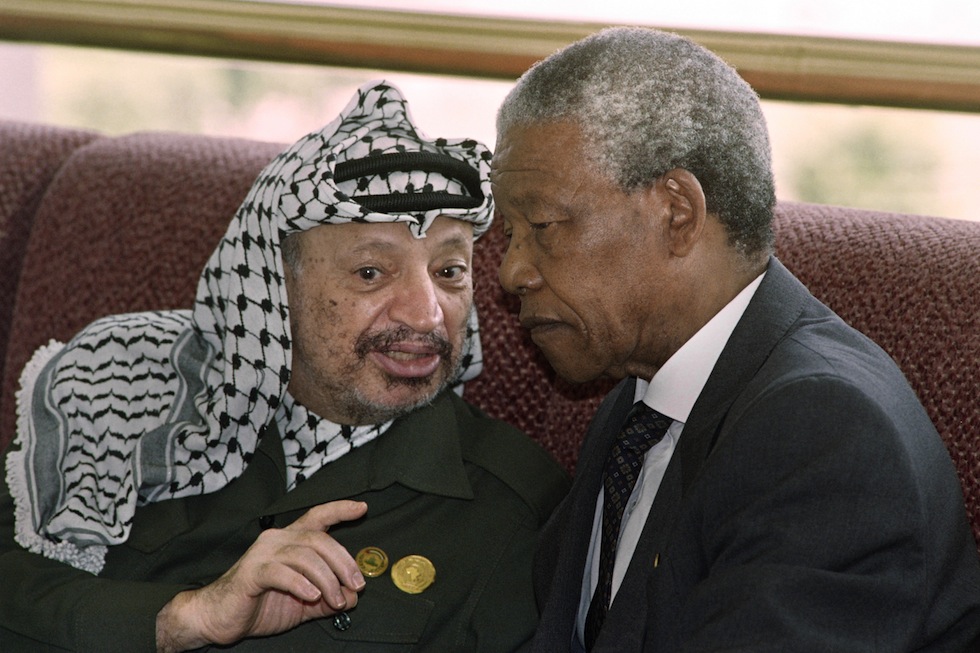Nelson Mandela e Yasser Arafat