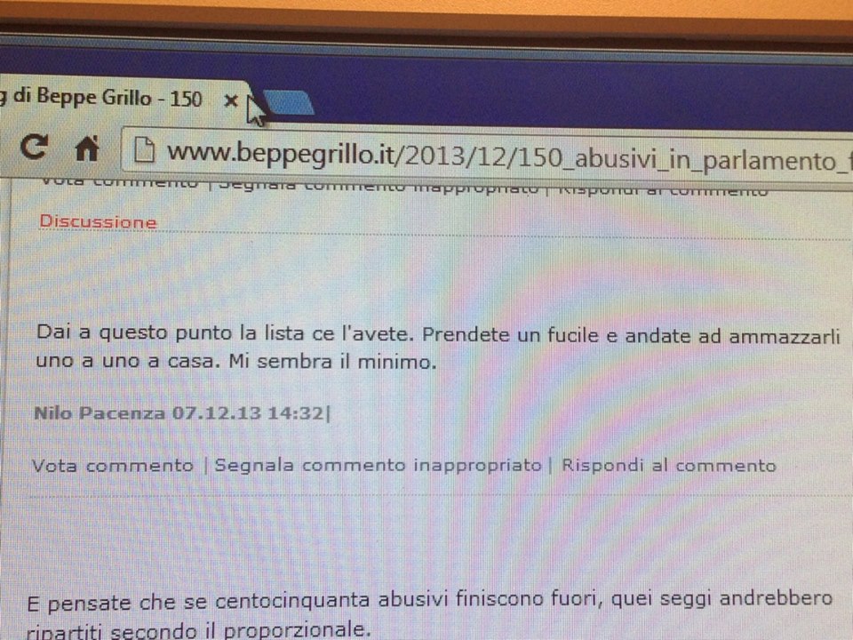 La lettera aperta di Roberto Giachetti a Beppe Grillo