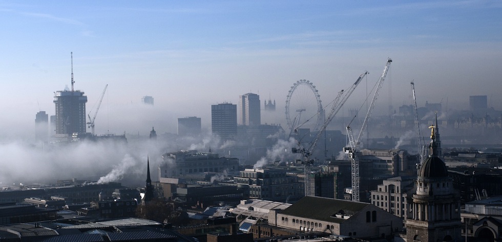 Londra nebbia