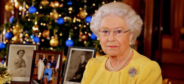 PICTURE EMBARGOED UNTIL TO BE DECIDED AT A LATER DATE. Her Majesty Queen Elizabeth II after recording her Christmas Day broadcast to the Commonwealth, in the Blue drawing room at Buckingham Palace in central London. PRESS ASSOCIATION photo. picture date: Thursday December 12, 2013. See PA story, Queen's Christmas Broadcast. Photo credit should read; John Stillwell/PA Wire.