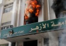 Gli scontri all'università Al-Azhar, al Cairo