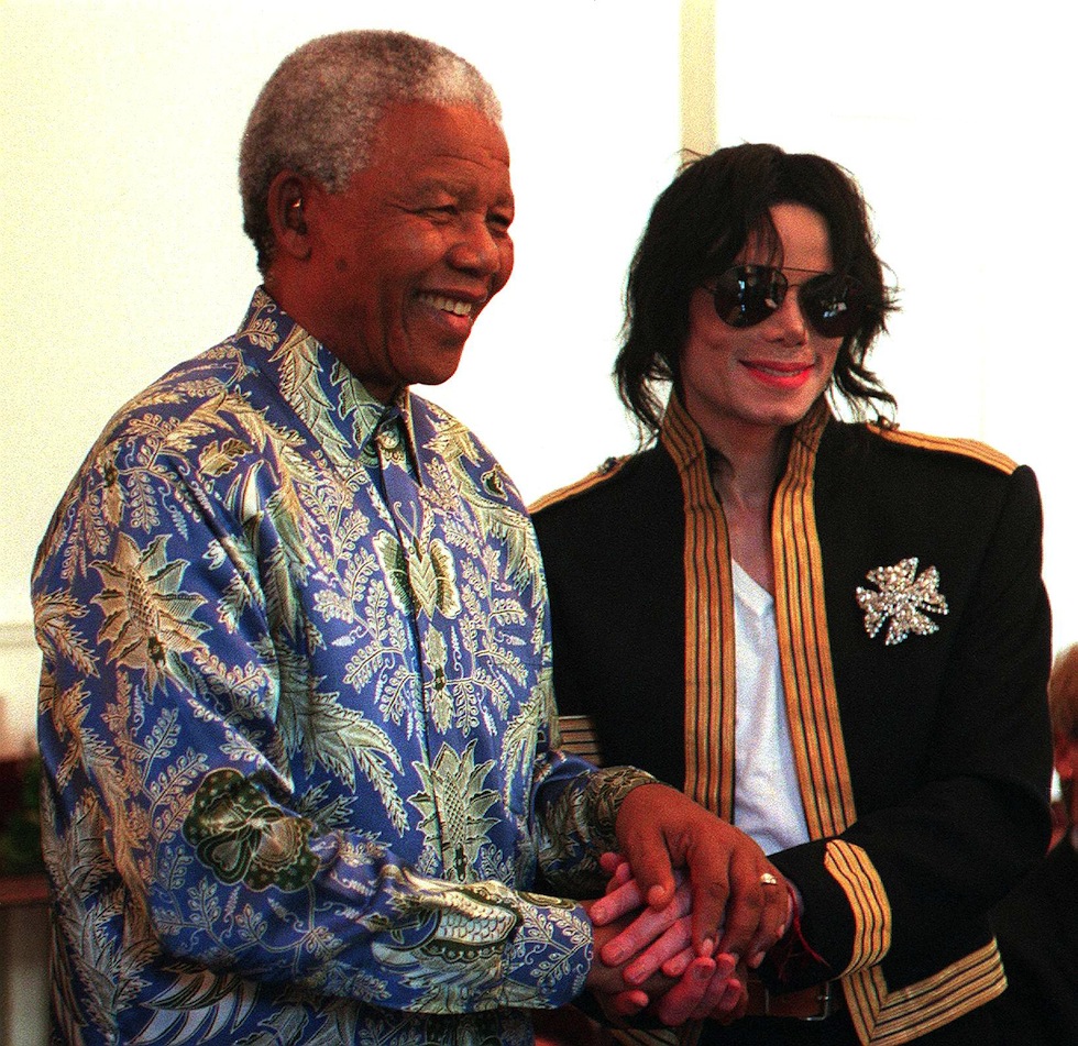Nelson Mandela e Michael Jackson