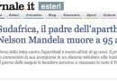 L'incidente dei giornali italiani su Mandela