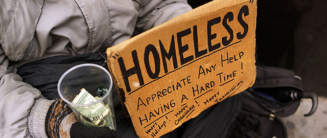 I cartelli dei senzatetto di New York
