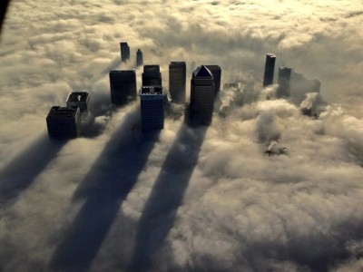 Londra nebbia