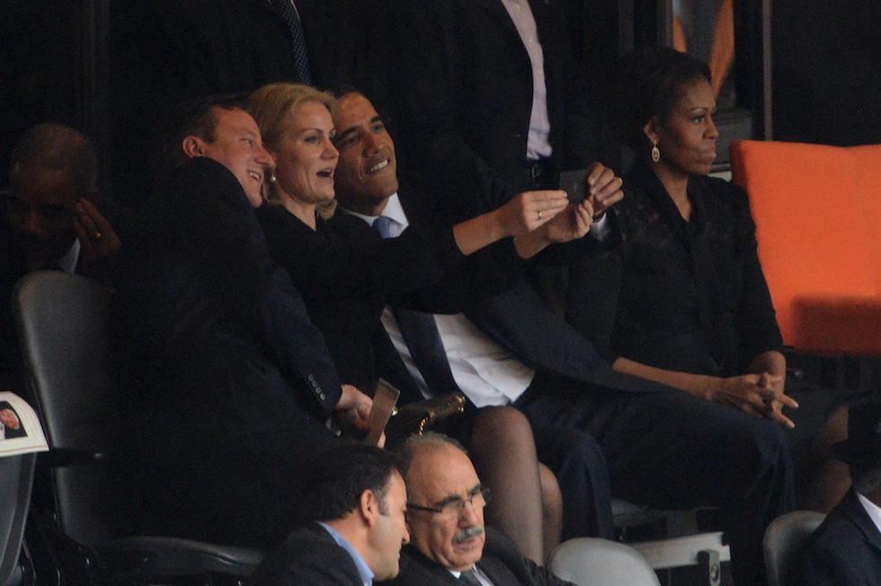 Obama and Thorning-Schmidt selfie