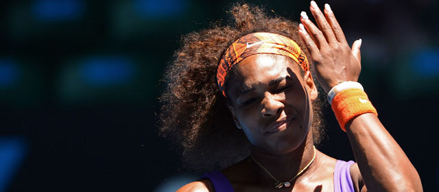 Serena Williams, Australian Open, 23 gennaio 2013 (WILLIAM WEST/AFP/Getty Images)