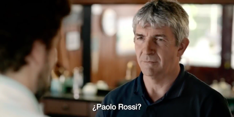 Paolo Rossi nello spot (Visa)