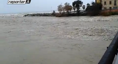 Le forti piogge nel nord Italia