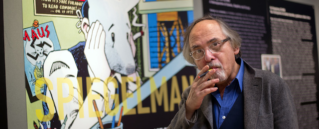US comic book artist Art Spiegelman poses on March 20, 2012 in Paris, prior to the private viewing of his exhibition 'Co-Mix', which will run from March 21 to May 21, 2012 at the Pompidou centre. The Swedish-born New Yorker Spiegelman, 62, is known as the creator of "Maus", an animal fable of his Jewish father's experience in the Holocaust -- the only comic book to have won a Pulitzer Prize, the top US book award. AFP PHOTO / BERTRAND LANGLOIS (Photo credit should read BERTRAND LANGLOIS/AFP/Getty Images)