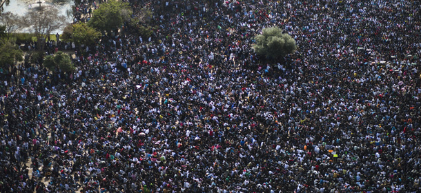 La protesta dei migranti africani in Israele