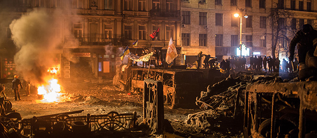 Kiev, 24 gennaio 2014 (Brendan Hoffman/Getty Images)