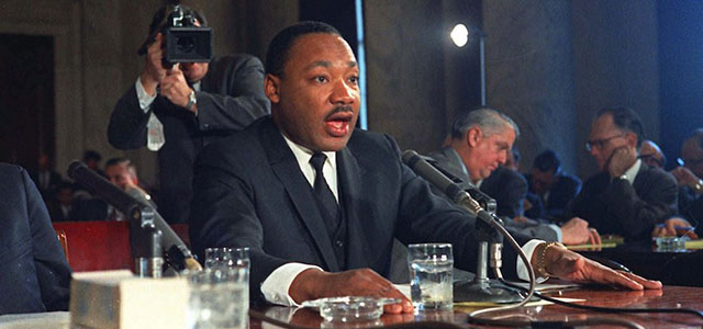 Civil Rights leader Dr. Martin Luther King Jr. testifies before the Senate Government Operations subcommittee in Washington Dec. 15, 1966. (AP Photo)