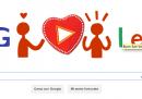 San Valentino, il doodle di Google