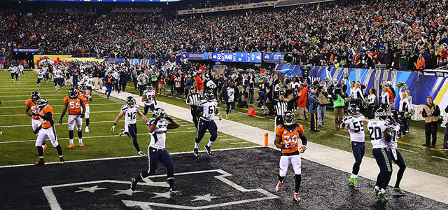 during the Pepsi Super Bowl XLVIII Halftime Show at MetLife Stadium on February 2, 2014 in East Rutherford, New Jersey.