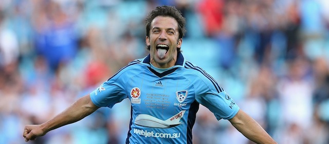 during the round four A-League match between Sydney FC and the Perth Glory at ANZ Stadium on October 28, 2012 in Sydney, Australia.