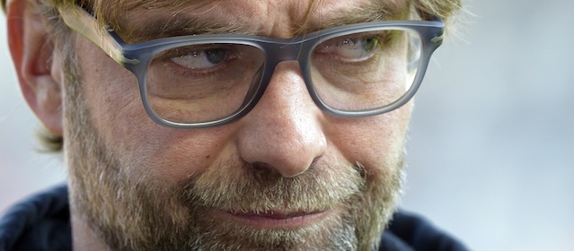 Dortmund's head coach Juergen Klopp listens to a question during an interview prior to the German first division Bundesliga football match SC Freiburg vs Borussia Dortmund in Freiburg, southwestern Germany, on March 9, 2014. AFP PHOTO / THOMAS KIENZLE

RESTRICTIONS - DFL RULES TO LIMIT THE ONLINE USAGE DURING MATCH TIME TO 15 PICTURES PER MATCH. FOR FURTHER QUERIES PLEASE CONTACT THE DFL DIRECTLY AT + 49 69 650050. (Photo credit should read THOMAS KIENZLE/AFP/Getty Images)