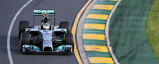 during the Australian Formula One Grand Prix at Albert Park on March 16, 2014 in Melbourne, Australia.