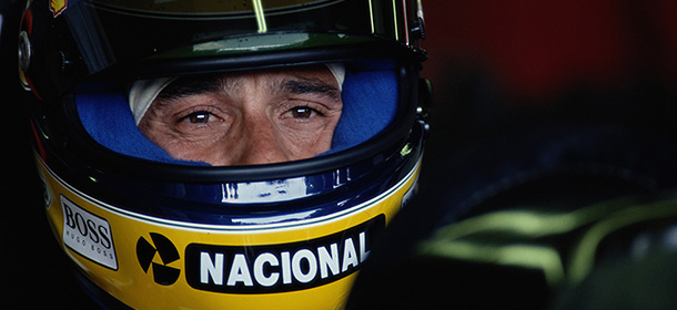 Ayrton Senna durante le prove a Imola del Gran Premio di San Marino del 1992 (Mike Hewitt/Getty Images)