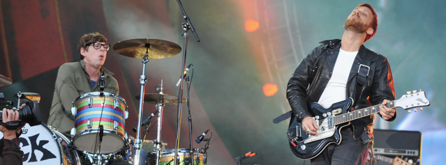 NEW YORK, NY - SEPTEMBER 29: Patrick Carney and Dan Auerbach of The Black Keys perform onstage at the Global Citizen Festival In Central Park to end extreme poverty - Show at Central Park on September 29, 2012 in New York City. (Photo by Theo Wargo/Getty Images for the Global Citizen Festival)