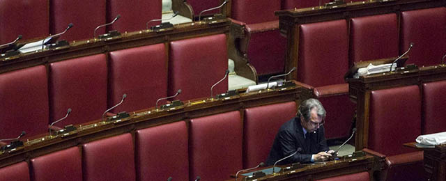 Foto Roberto Monaldo / LaPresse
11-03-2014 Roma
Politica
Camera dei Deputati - Legge elettorale
Nella foto Renato Brunetta

Photo Roberto Monaldo / LaPresse
11-03-2014 Rome (Italy)
Chamber of Deputies - Electoral law
In the photo Renato Brunetta