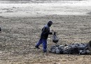 Il fondo di un lago in Kosovo, a causa della siccità