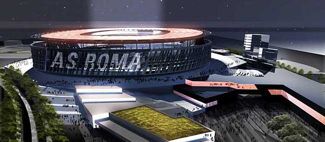 La presentazione del progetto finale del nuovo stadio della Roma, in streaming