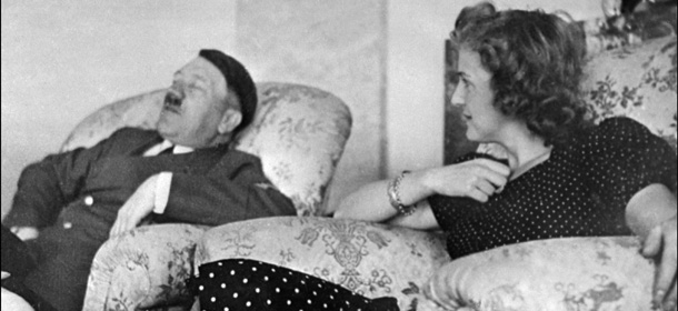 GERMANY:Undated and unlocated picture of German Chancellor and "Reichsfnhrer" (chief) Adolf Hitler relaxing with his mistress Eva Braun. (Photo credit should read AFP/Getty Images)