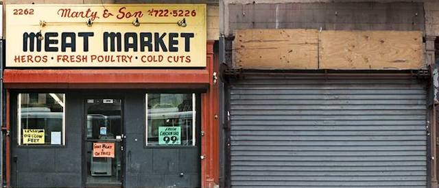 La macelleria Marty & Son, a Harlem. 
(© James & Karla Murray 2014)