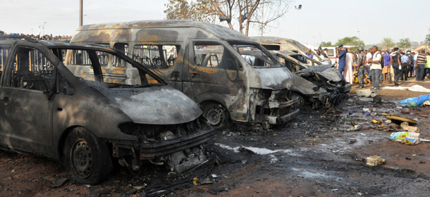 Attacco terroristico ad Abuja, Nigeria, 14 aprile 2014 (AP Photo/Gbemiga Olamikan)
