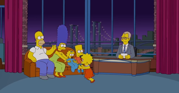 I Simpson da Letterman