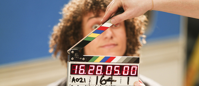 David Luiz sul set dello spot di Pepsi. 
(PepsiCo via Getty Images)