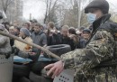 L'assalto a due edifici governativi a Sloviansk
