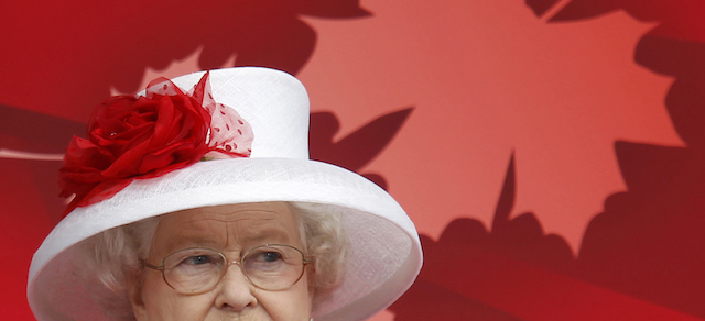 Queen Elizabeth II arrives on Parliament Hill during Canada Day celebrations in Ottawa, Ontario, July 1, 2010. The Queen is on a nine-day visit to Canada. AFP PHOTO / Pool / Chris Wattie (Photo credit should read CHRIS WATTIE/AFP/Getty Images)