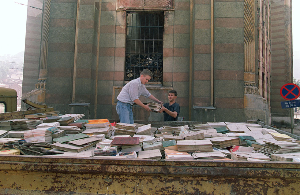 La riapertura della biblioteca di Sarajevo