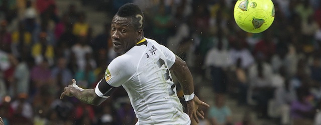 NELSPRUIT, SOUTH AFRICA - FEBRUARY 06, Asamoah Gyan (Captain) from Ghana during the 2013 Orange African Cup of Nations 2nd Semi Final match between Burkina Faso and Ghana at Mbombela Stadium on February 06, 2013 in Nelspruit, South Africa
Photo by Manus van Dyk / Gallo Images