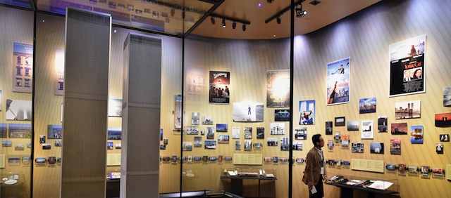 A model of the World Trade Center buildings, seen during a press preview in the National September 11 Memorial Museum at the World Trade Center site May 14, 2014 in New York. AFP PHOTO/Stan HONDA (Photo credit should read STAN HONDA/AFP/Getty Images)