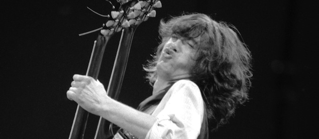 Jimmy Page dei Led Zeppelin nel 1983. (AP Photo/Veronica Farley)