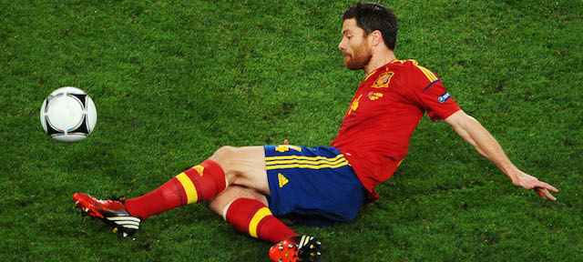 during the UEFA EURO 2012 semi final match between Portugal and Spain at Donbass Arena on June 27, 2012 in Donetsk, Ukraine.