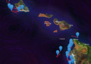 La mappa interattiva che mostra dove sono le balene attorno alle Hawaii