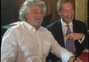 La foto della riunione tra Beppe Grillo e Nigel Farage a Bruxelles