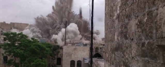 Il video dell'esplosione al Carlton Citadel Hotel di Aleppo, vicino alla Cittadella patrimonio dell'UNESCO