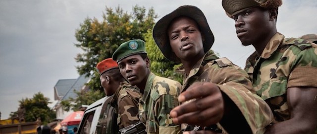 Un gruppo di ribelli M23 (ora ufficialmente non più operativi). Nella Repubblica Democratica del Congo ci sono comunque altri 40 gruppi armati che continuano a essere attivi.
(Giampaolo Musumeci)