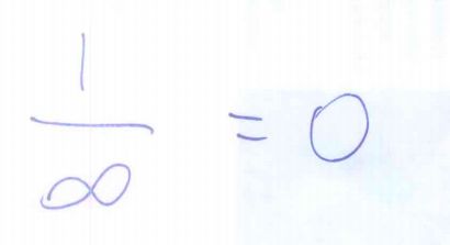 [ 1/infinito = 0 ]