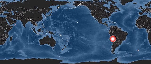 I terremoti del 2014 in un video