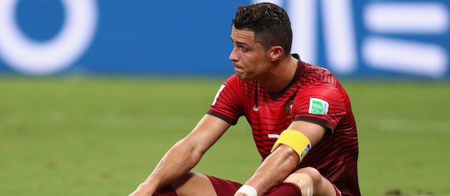 during the 2014 FIFA World Cup Brazil Group G match between the United States and Portugal at Arena Amazonia on June 22, 2014 in Manaus, Brazil.